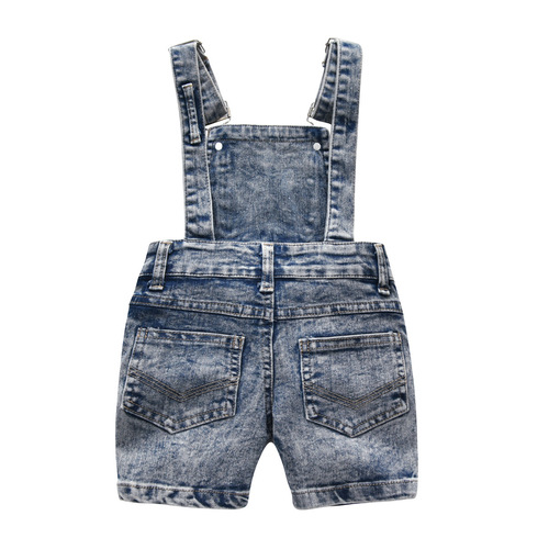 Cross-border children's new summer foreign trade small children denim overalls summer boys children toddler onesie five-pocket pants