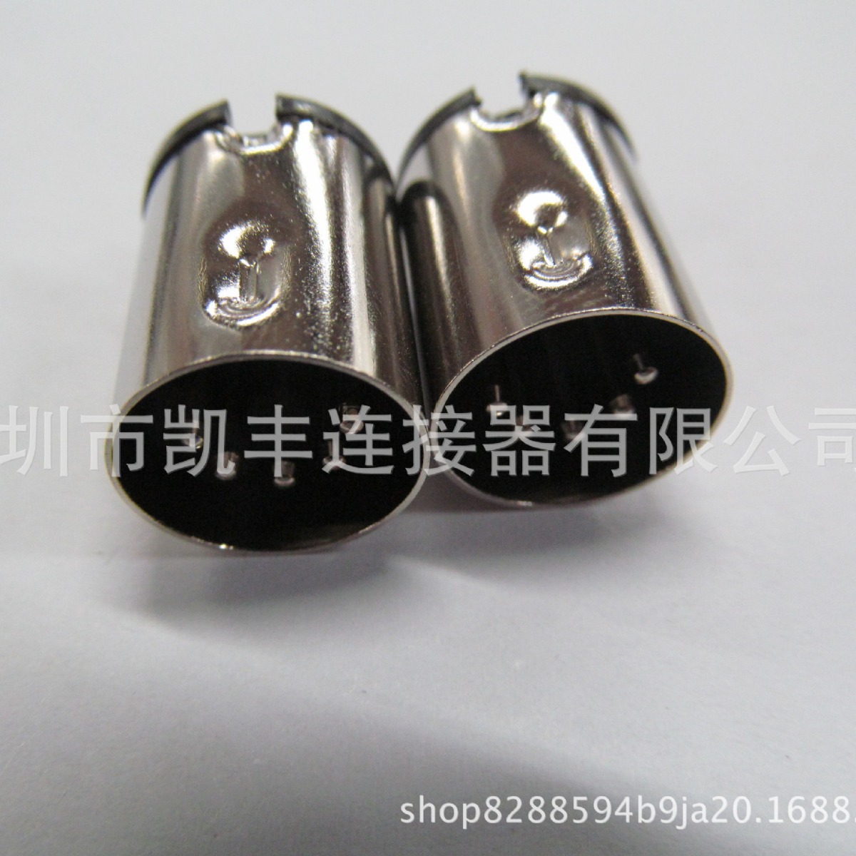 现货秒发大DIN5P公头车针冲针注塑式大DIN插头通边点沟