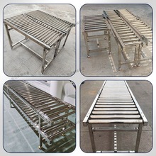 无动力滚筒输送机不锈钢送料架镀锌有动力辊筒传送带输送线