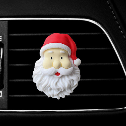 New Christmas car air outlet perfume clip car aromatherapy air conditioner perfume decoration Santa Claus ornaments