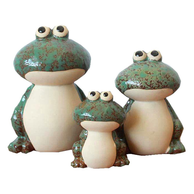 陶磁器の窯の釉薬のカエルの工芸品の家のカエルの工芸品の置物のホテルの客間の装飾の飾り物の1631