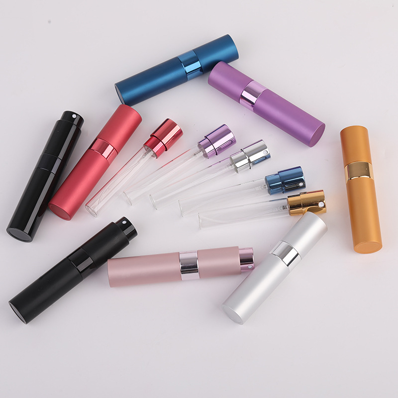 现货10ml旋转伸缩喷雾瓶口腔塑料瓶便携香水小样喷瓶分装瓶空瓶