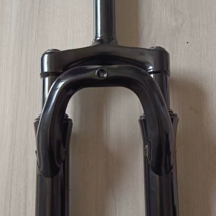 Амортизирующая передняя вилка для электромобилей от производителя, пружина дискового тормоза, амортизирующий велосипед с регулируемой скоростью, без текстурированная амортизационная вилка, подвеска