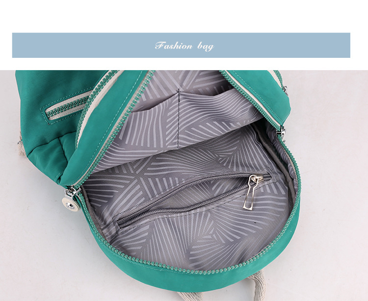 Cross-border exclusive ladies' backpacks, outdoor casual portable backpacks, large-capacity water-resistant nylon schoolbags for school undefined