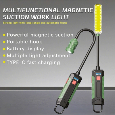 New cross-border soft tube household magnetic inspection light, professional outdoor emergency lighting, car repair work light