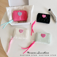 バービーカラーマッチング新しいジッパーミニキャンディガールファッションかわいいマルチカードレディオルガン PU レザー卸売
