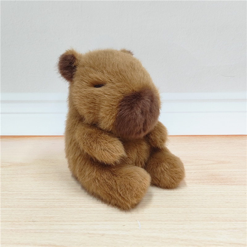 Descomprima la bolsa de frijoles del tesoro en la palma de la mano, muñeca pequeña, mesa con panda, peluche, muñeca de mapache suave, juguete para niños