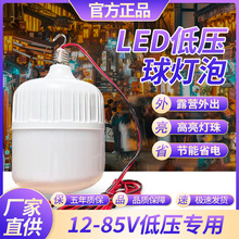 亞明12V24V36V85V低壓球泡燈節能燈E27螺口擺地攤夜市電瓶車燈泡