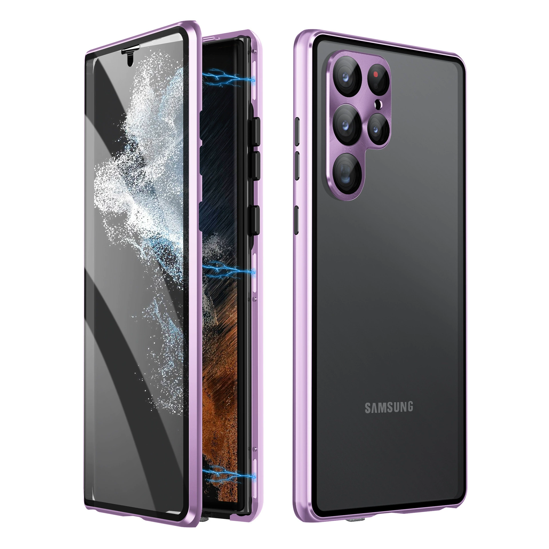 Чехол для телефона Samsung, совместимый двусторонний стеклянный чехол, 25plus