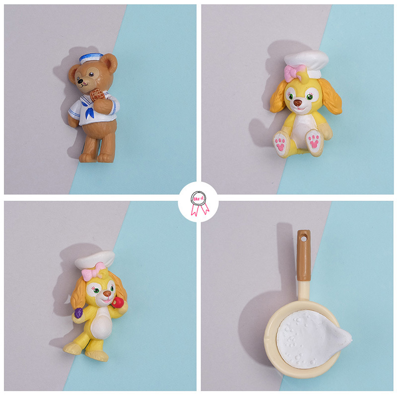 Internet Celebrity Honey Jar Milk Pot Duffy Doll Chef Dog DIY Material Clothing Shoes Cup Micro Landscape Ornaments