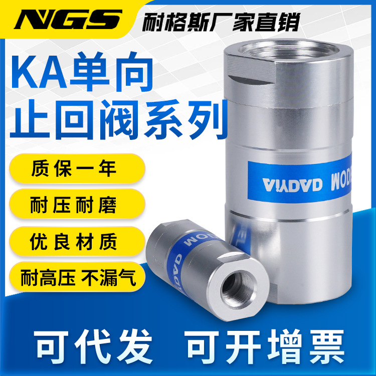 气动单向阀空气防回流止流阀截止阀KA154025201008062寸DN缓闭式