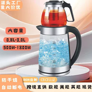 跨境烧水壶大容量水壶小电热水壶不锈钢家用热水壶迷你电水壶恒温