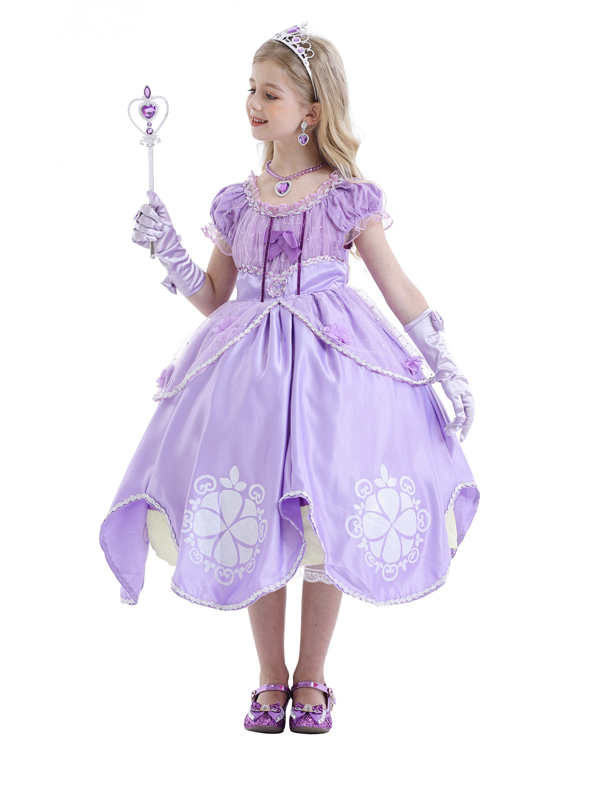 Sophia Flower Puffed Dress - Image 3
