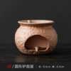 Drum-shaped stone tea warmer + candle holder