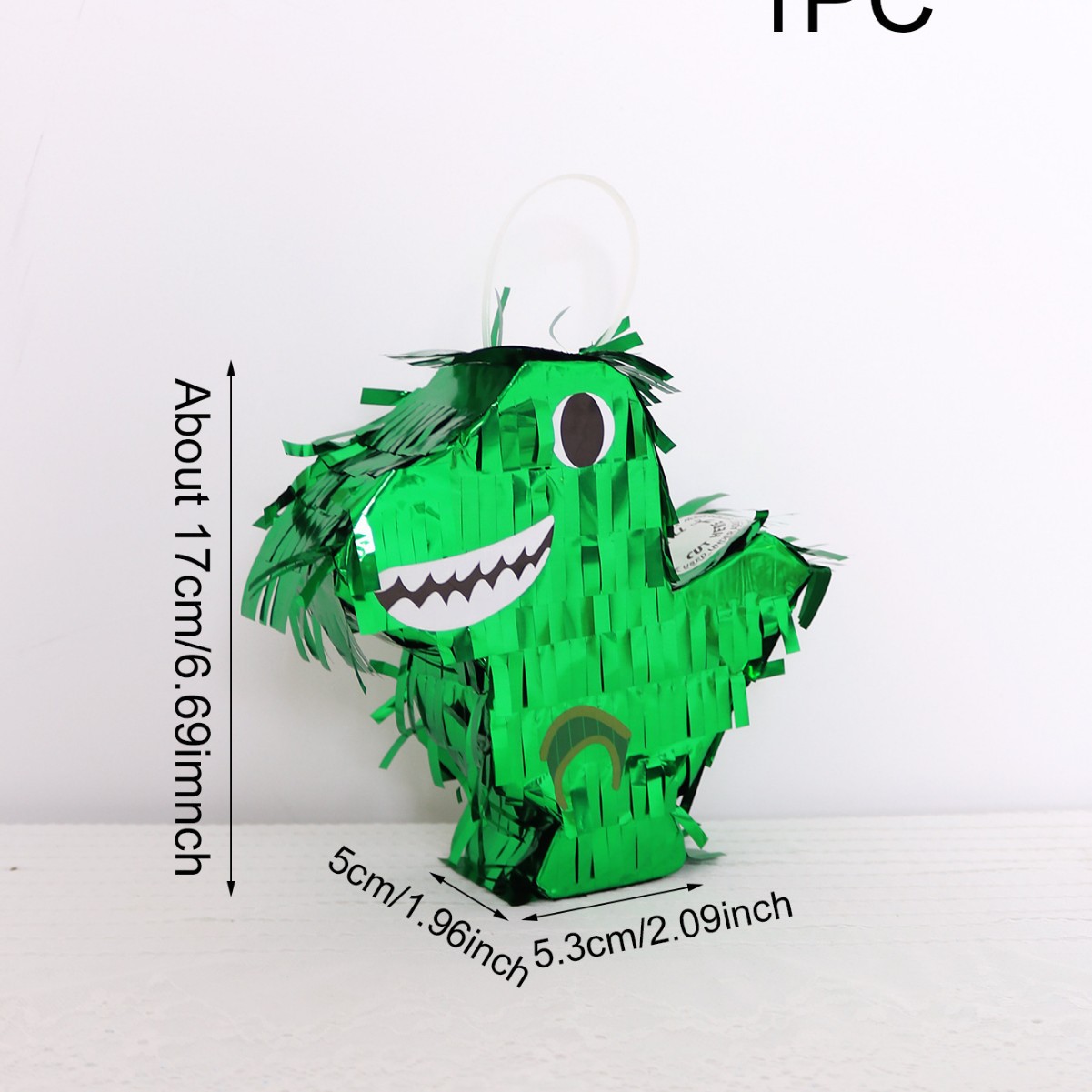 상자에 미니 공룡 4개