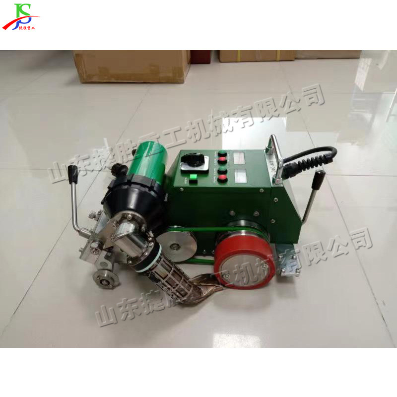 Máquina de soldadura de aire caliente pequeña tela de inyección de tinta sin pegamento máquina de patchwork autopropulsada equipo de soldadura de lona infrarroja