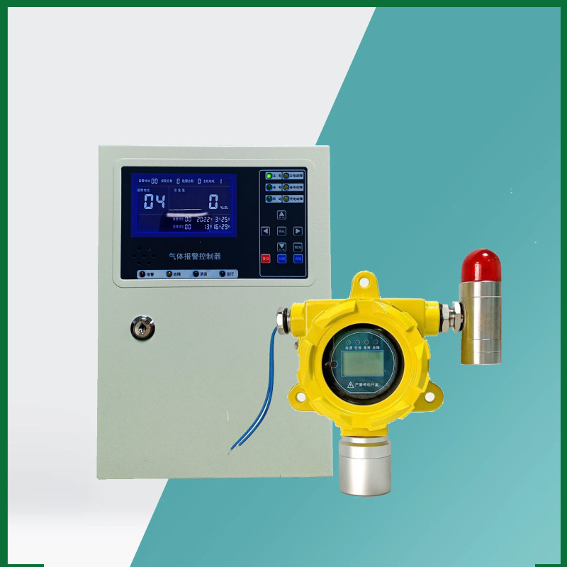 点型可燃有毒气体探测器系统带声光报警防爆风机联动报警控制器