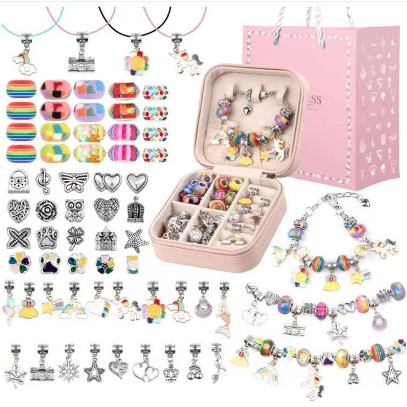 Amazon set bracelet diy handmade crystal loose beads holiday gift handmade beaded jewelry accessories wholesale