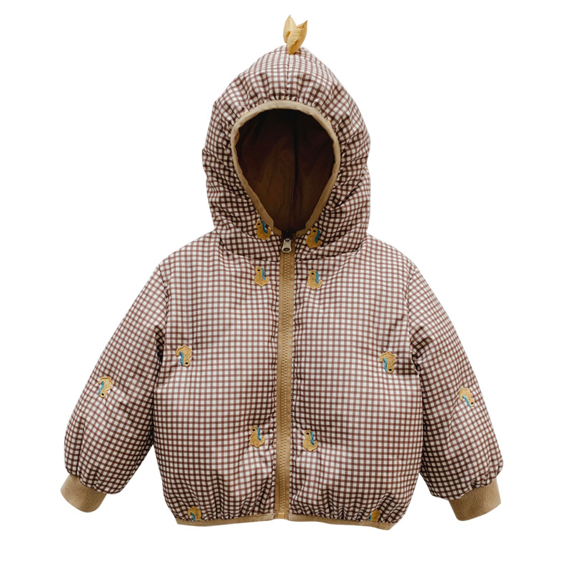 2023 New Boys Girls' Hooded Two Sided Down Baby, Middle and Small Children's Warm Coat_voghion.com