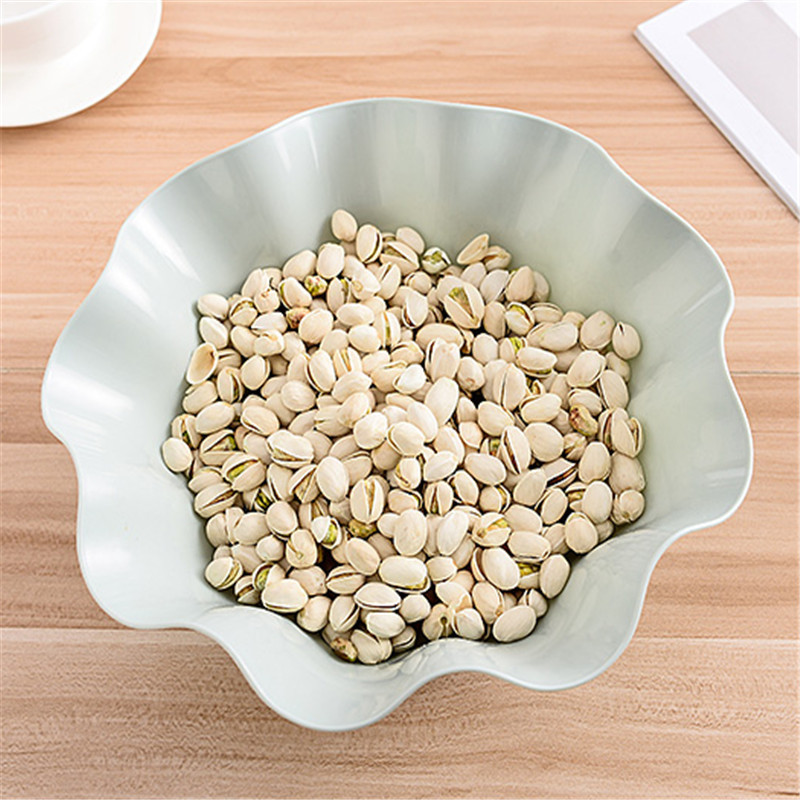 Plato de fruta creativa moderna sala de estar de estilo europeo de escritorio de oficina en casa merienda plato de caramelo plato de fruta con volantes