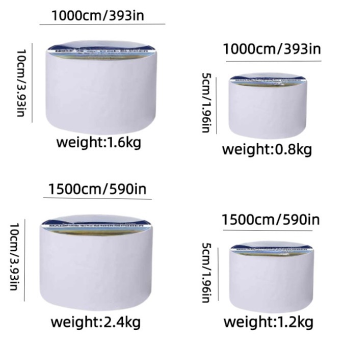 Sello de reparación de techo RV camión de reparación de fugas a prueba de agua transfronteriza reparación de fugas de caucho de butilo autoadhesivo cinta de reparación de RV