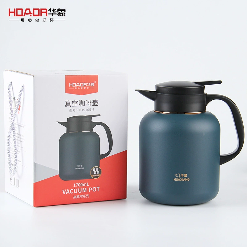Вакуумный кофейник, вместительный термос из нержавеющей стали, настольный чайник для домашнего использования, объём 304