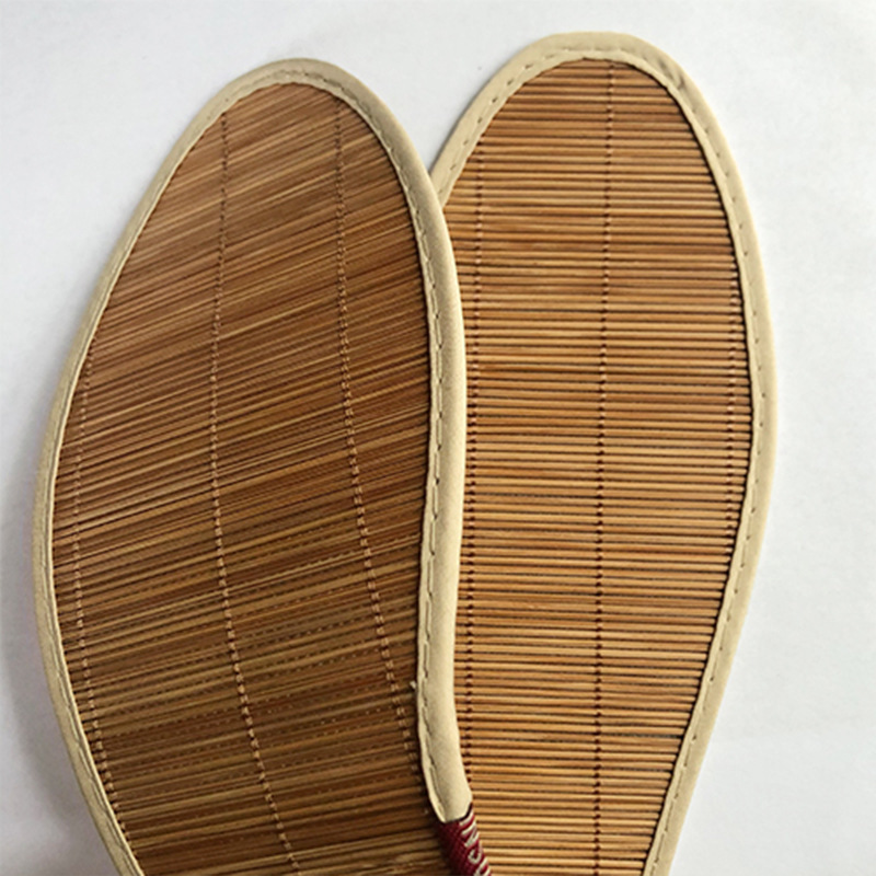 Verano esterilla absorbe el sudor para hombres y mujeres delgada esterilla de bambú transpirable ligera y deportiva fresca confortable zapatos de esterilla de bambú