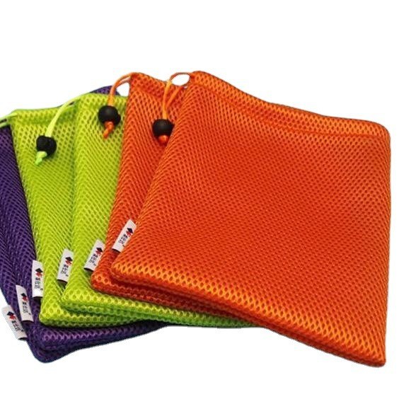 厂家直销三明治网色丁棉麻尼龙绒布饰品礼品袋收纳单双抽绳束口袋