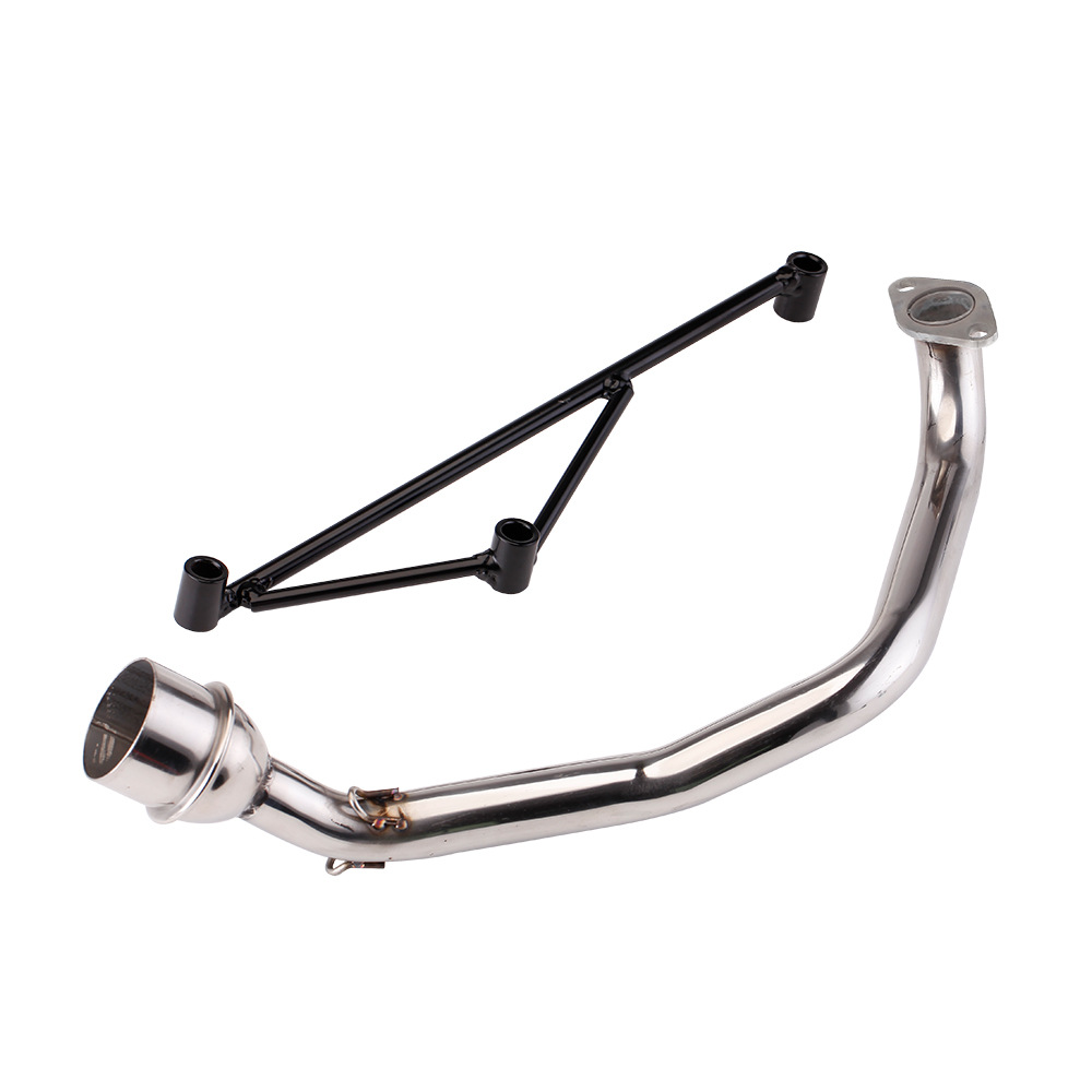 Motorcycle Scooter Exhaust Pipe Modification Gy6 Bracket Triangular Stand Fixed Bracket Front Section Ghost Fire Fuxi Yamaha