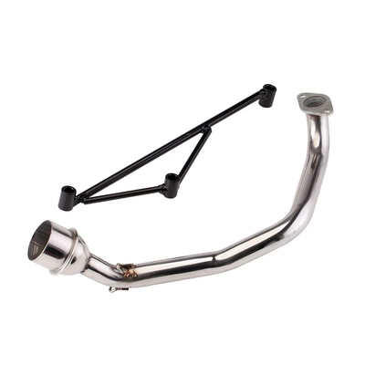 Motorcycle Scooter Exhaust Pipe Modification Gy6 Bracket Triangular Stand Fixed Bracket Front Section Ghost Fire Fuxi Yamaha