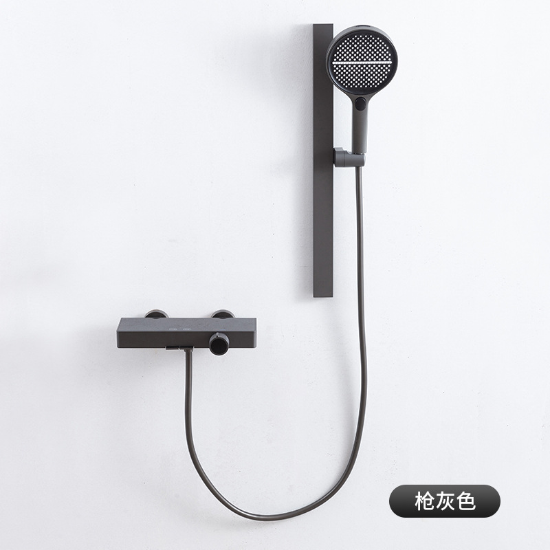 Chaozhou fuente suministro directo conjunto de ducha presurización de ahorro de agua ducha de mano control de temperatura constante soporte transfronterizo