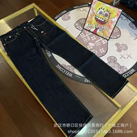 25G высокое качество EVISU Fushen Spring новые мужские парчи большой М мульти-карманные прямые узкие ножки джинсовые брюки