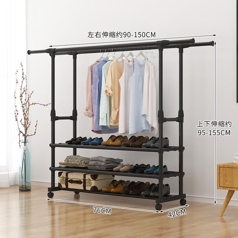 탄소강 텔레스코픽 1.5m [이중 극 3층 모델] + 휠