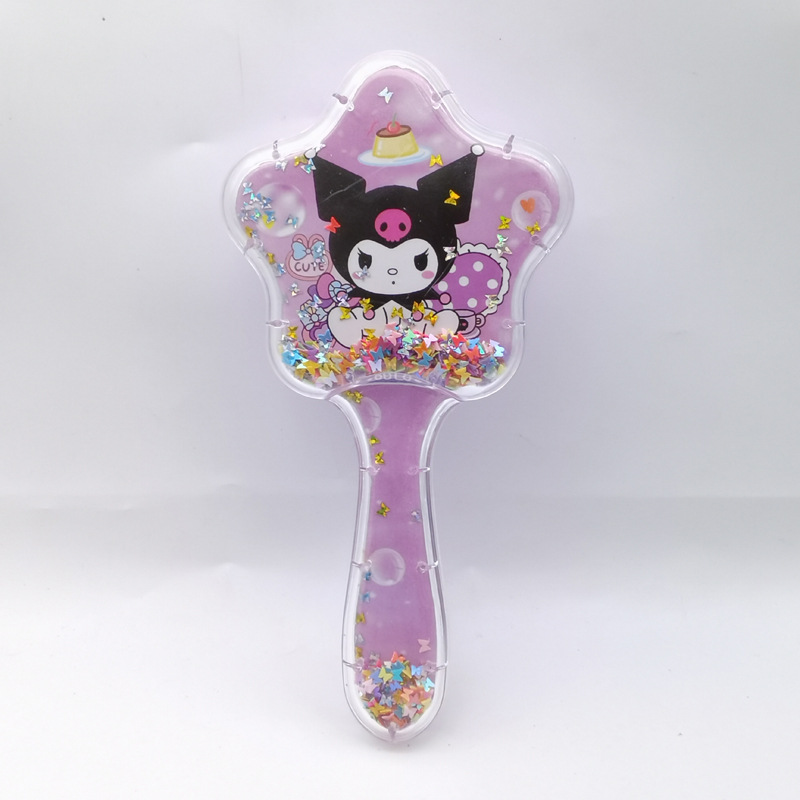 KT gato rocker pein cuadrado pein de pelo rizado caricatura encantador corazón de una niña Sanrio Kitty Gato masaje de aire acústico