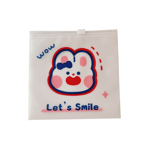 Cute cartoon sealed bag, snack ziplock bag, food repackaging bag, biscuit candy storage bag, packaging bag, sealed bag