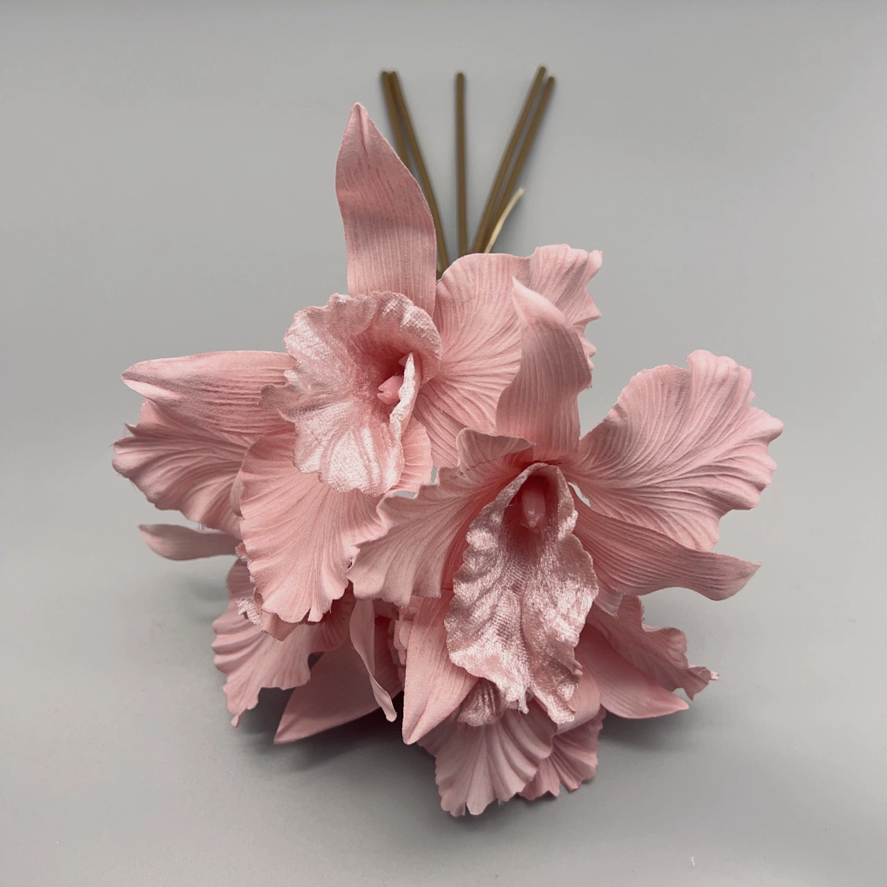 Новый фланелевый ковбойский искусственный цветок с 3 головками, Свадебный зрительный зал, цветочный ряд, Шелковый цветок, предметы интерьера, внешняя торговля