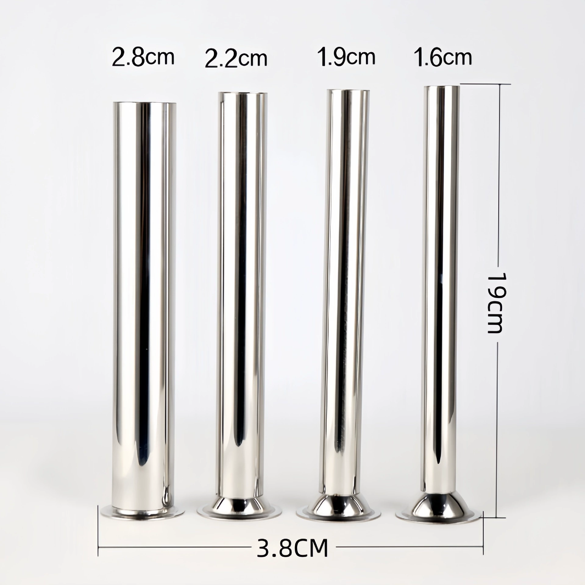 Набор для приготовления колбас из нержавеющей стали, маленький, из четырех предметов, трубка для набивки колбас из нержавеющей стали, аксессуары для гриля, набор для приготовления колбас 3.8cm