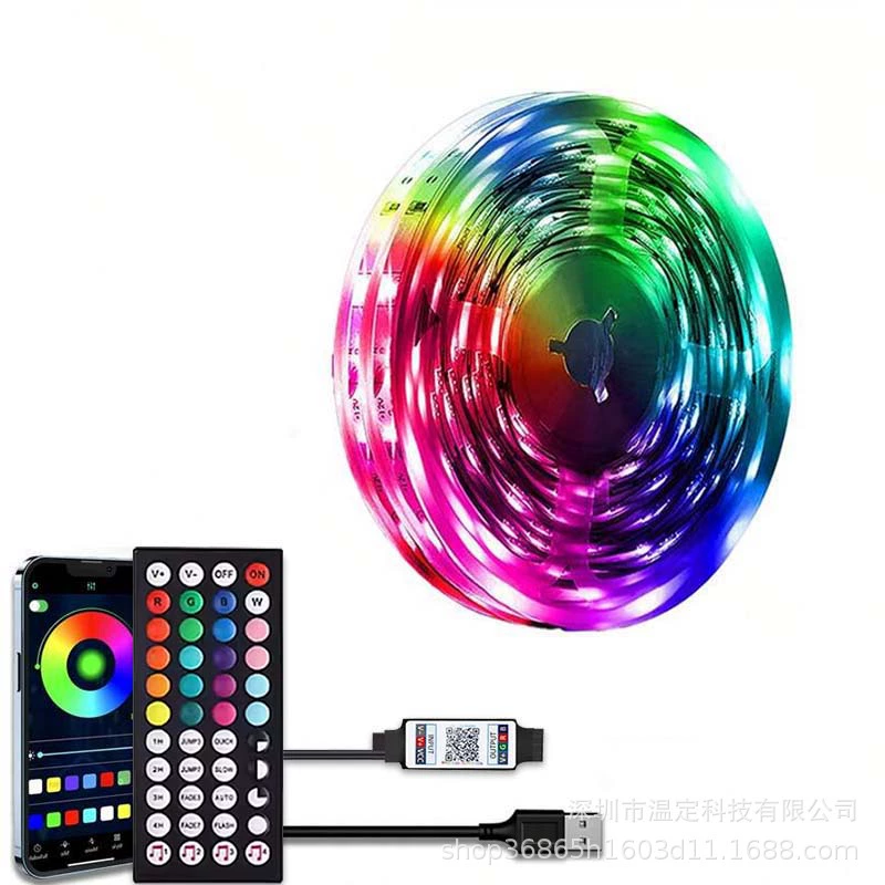 Светодиодная LED-лента, пульт управления, 5В, Bluetooth, 44 клавиши