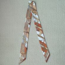 加长120cm窄条小丝巾仿真丝小领巾时尚百搭绑包发带腰带丝巾批发