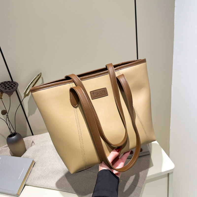Bolsas de trabajo de gran capacidad de transporte coreano para mujeres 2024 nuevas bolsas de hombro de moda retro