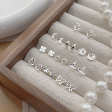 小巧S999纯银养耳洞防过敏耳钉女2025年新款潮百搭耳环高级感耳饰