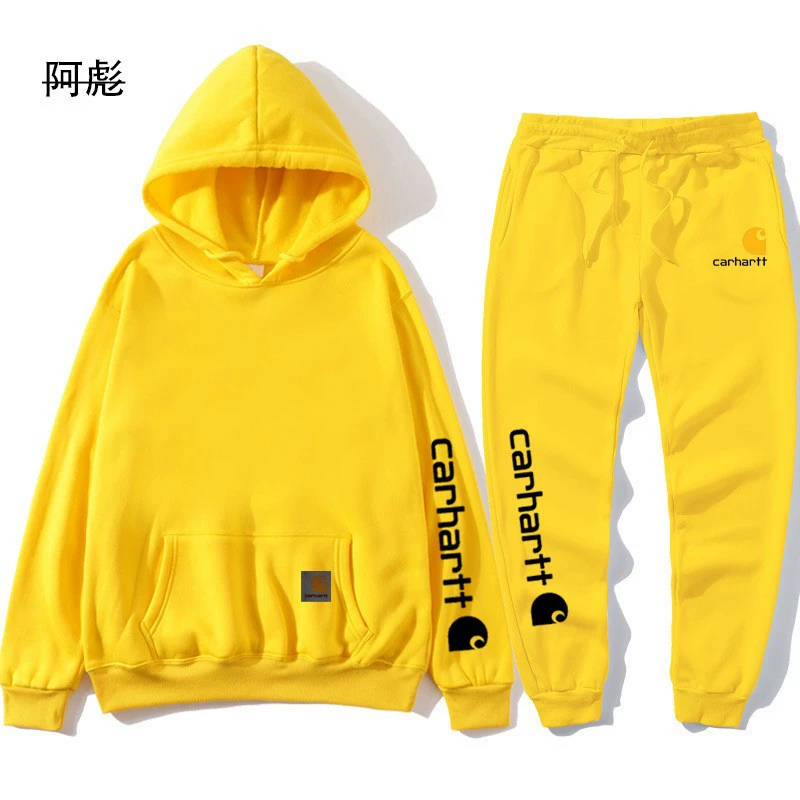 Трансграничный новый модный бренд Amazon Carhartt Mango, новая толстовка с алфавитом, мужской и женский костюм с капюшоном на флисовой подкладке