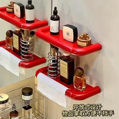 多巴胺免打孔置物架墙上卫生间浴室壁挂新家客厅玄关收纳整理宿舍