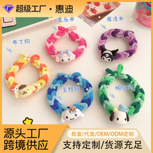 diy编织发圈发绳批发扎头发手链两用情侣皮筋ins高颜值发饰头绳女