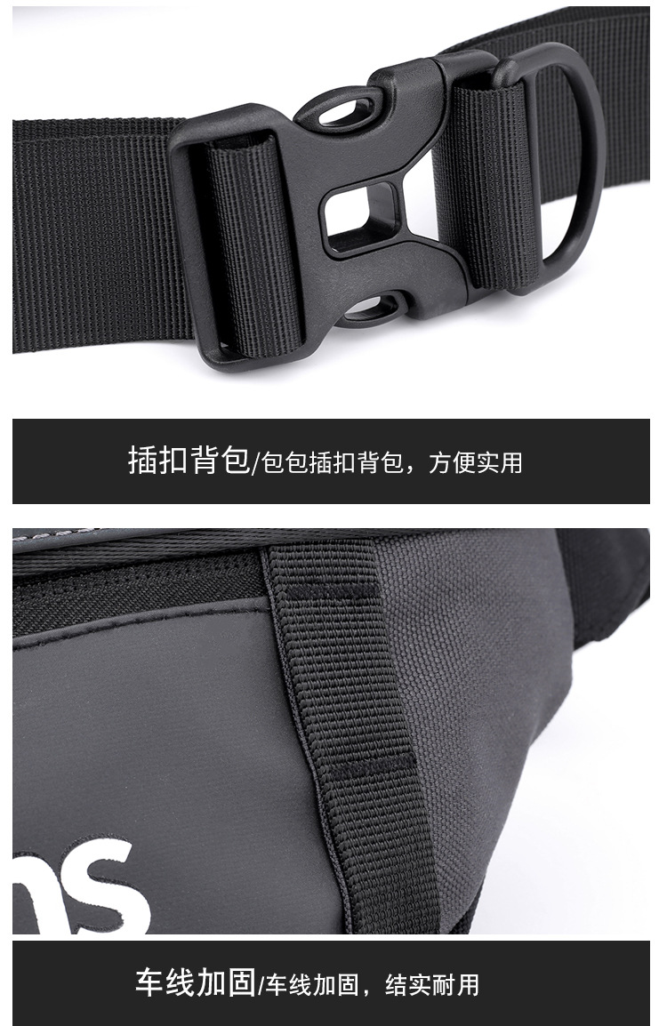 Wholesale of new men's and women's trendy waist bags, outdoor laser reflective chest bags, fashionable street crossbody bags and sports waist bags undefined