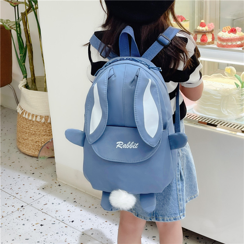 Nuevos niños mochila moda casual niñas kindergarten viaje pequeño mochila dibujos animados lindo conejito mochila