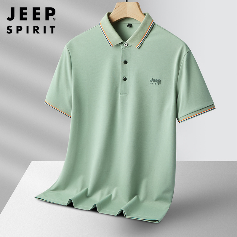 2023 Summer New Fashion Casual Daily Men's Polo Shirt Lapel Top Short Sleeve Men's 1706