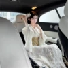 White simple waist belt, hair accessory