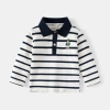 Baiyan Tibetan bars embroidered bear long sleeve POLO