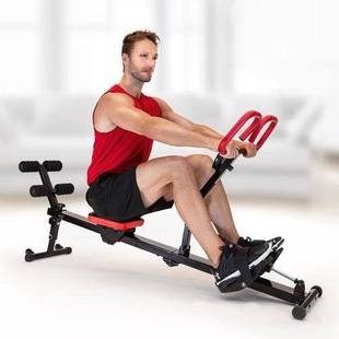 12-Speed Resistance Liquid Resistance Rowing Machine Household Hydraulic Rowing Machine Indoor Fitness Rowing Machine Rowing Machine